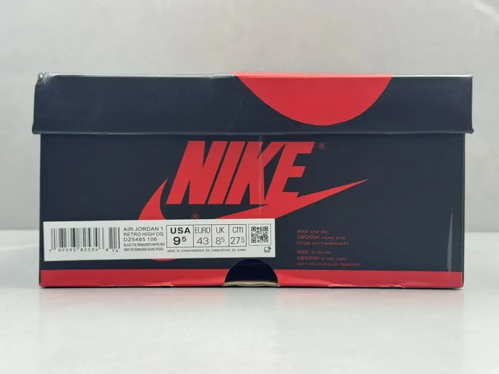 Air Jordan 1 High OG 'Black Toe' – Black White Red, Authentic Style, Best Sneakers, Top , Sizes 36-47 Including Half Sizes Effortless 1275 