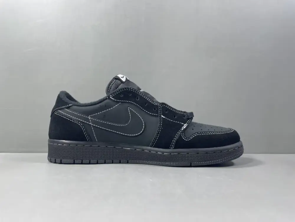 Air Jordan 1 Low 'Black Warrior' Triple Black Collaboration Sneakers – Best Sneakers in Sizes 36-47.5 (Including Half Sizes) with Top Durable 1264  CAE189