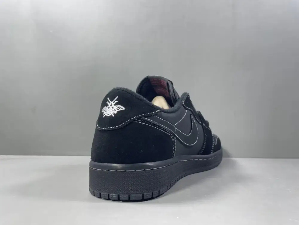 Air Jordan 1 Low 'Black Warrior' Triple Black Collaboration Sneakers – Best Sneakers in Sizes 36-47.5 (Including Half Sizes) with Top Durable 1264  CAE189