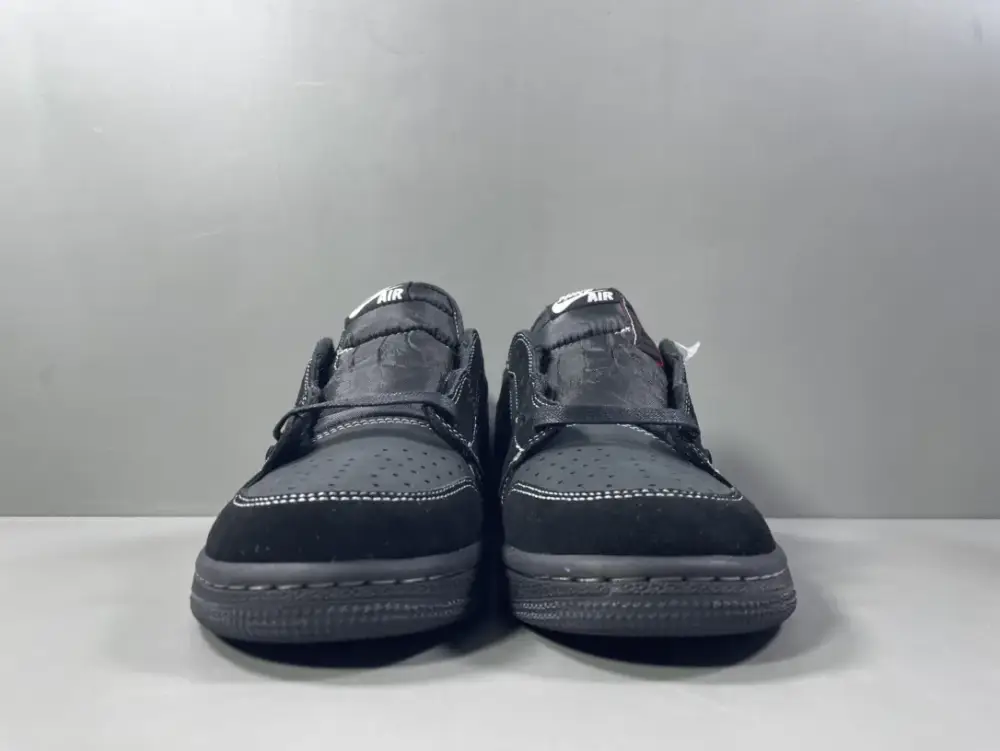 Air Jordan 1 Low 'Black Warrior' Triple Black Collaboration Sneakers – Best Sneakers in Sizes 36-47.5 (Including Half Sizes) with Top Durable 1264 