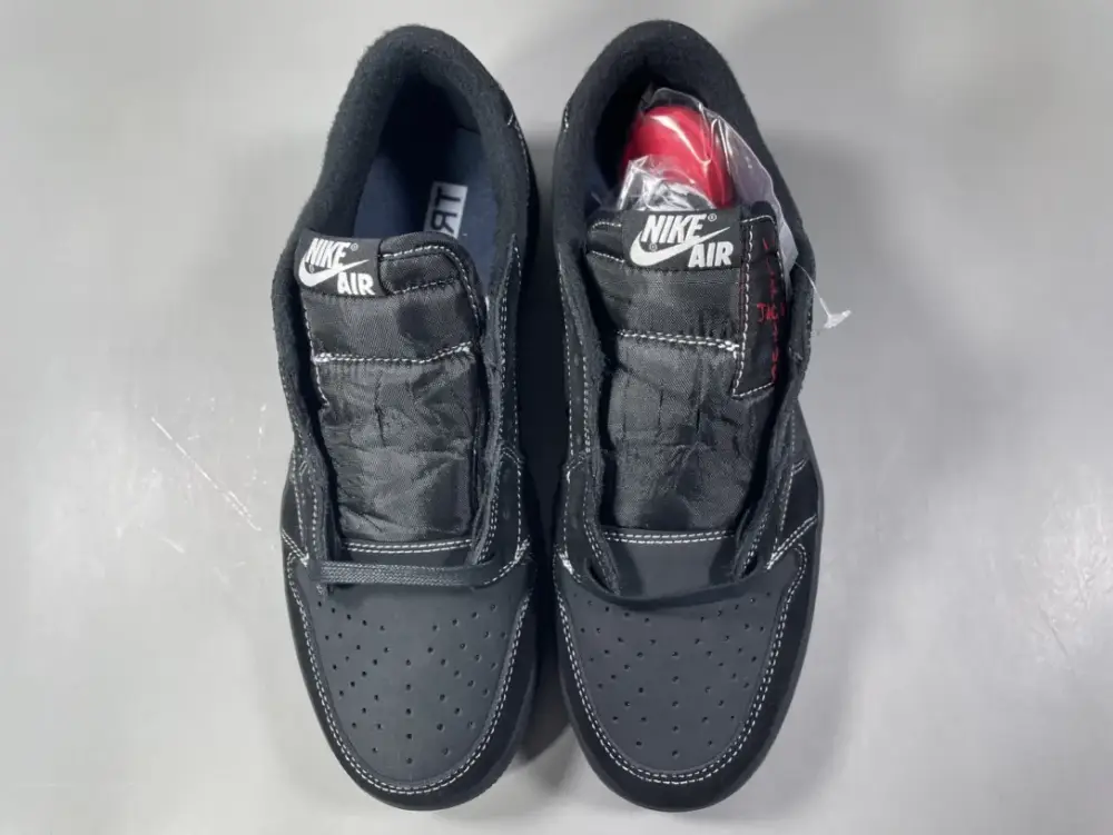 Air Jordan 1 Low 'Black Warrior' Triple Black Collaboration Sneakers – Best Sneakers in Sizes 36-47.5 (Including Half Sizes) with Top Durable 1264 