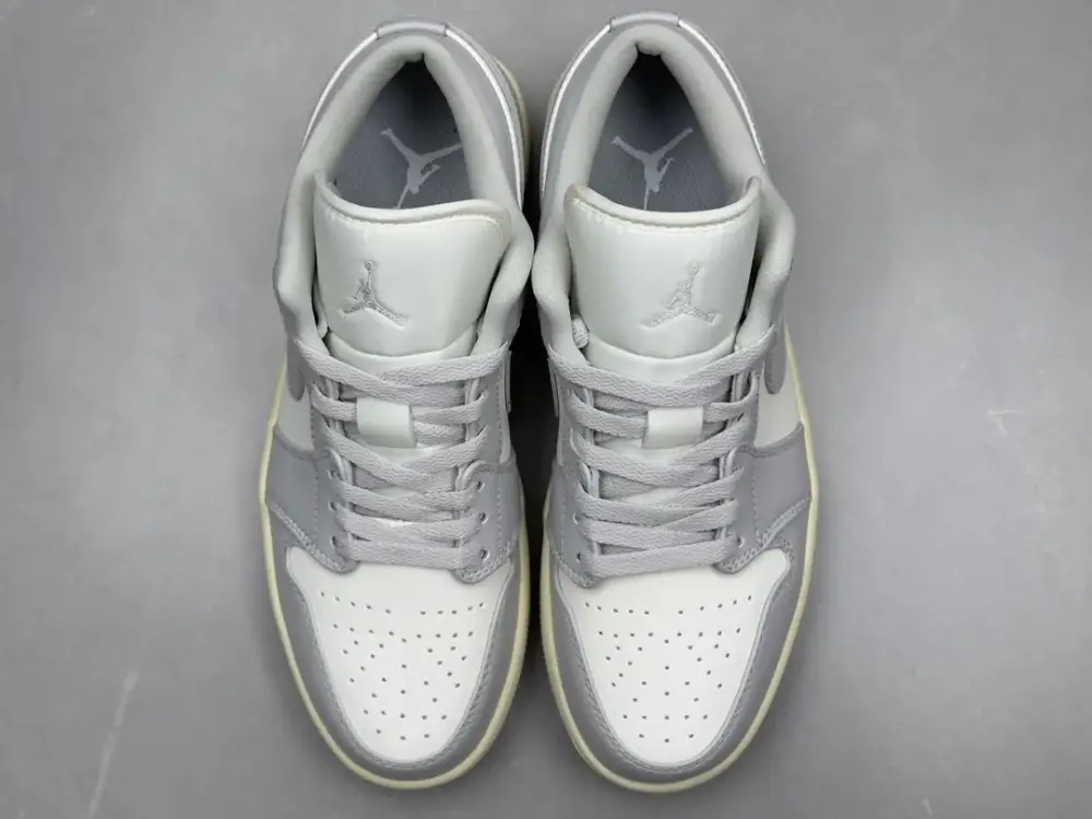 Air Jordan 1 Low 'Grey White' – Authentic Version with Nike Style, Sizes 36-46 Including Half Sizes Functional 1229 