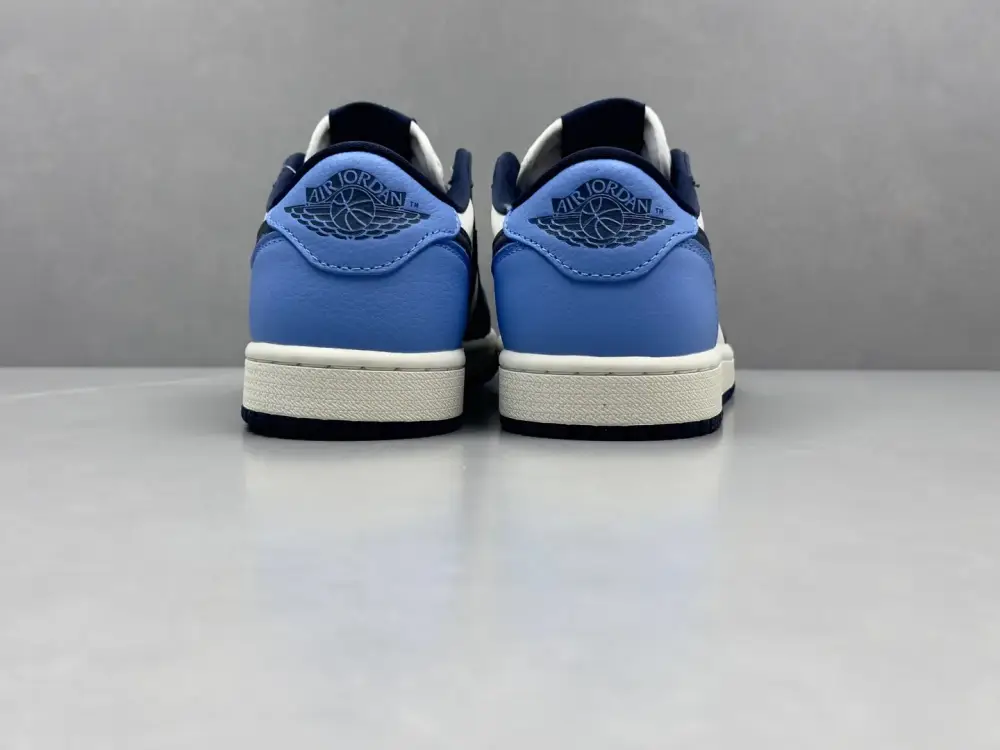 FlexibleFit Air Jordan 1 Low 'Obsidian UNC' – Black Obsidian University Blue – Authentic Low-Top with Best Sneakers Craftsmanship 1338 