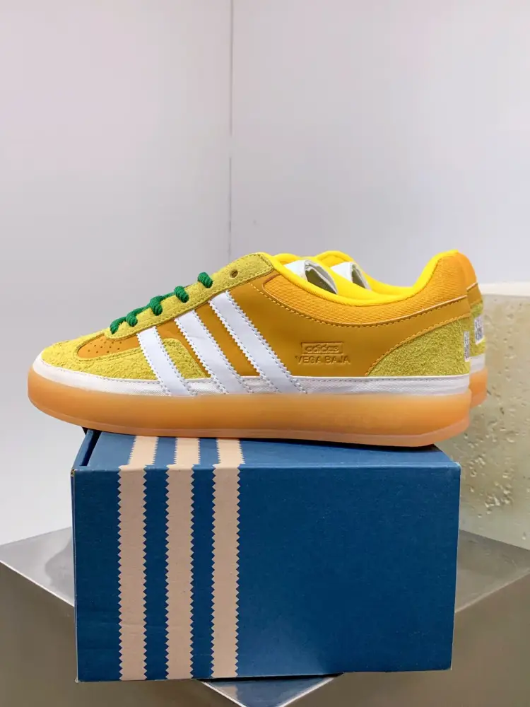Bad Bunny adidas Gazelle Indoor Yellow Green StreetReady 504 