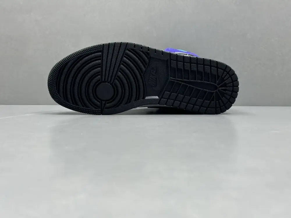 ChunYuan 230 AJ1 Zhongbang Pure Black White Purple High-Top , Best Sneakers, Size 36-46 (Including Half Sizes WellDesigned 1291 