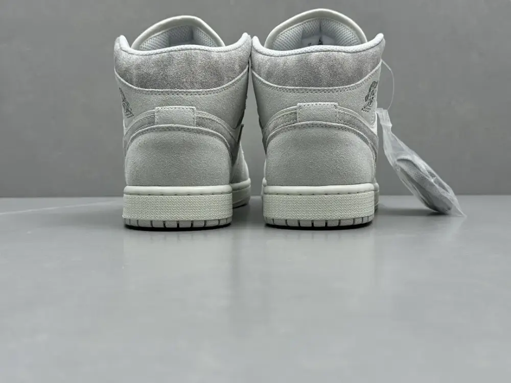 Trendsetting ChunYuan 230 AJ1 Zhongbang Pure Version – Grey White High-Top , Top-Quality Best Sneakers, Sizes 36-46 (Including Half Sizes 1314 