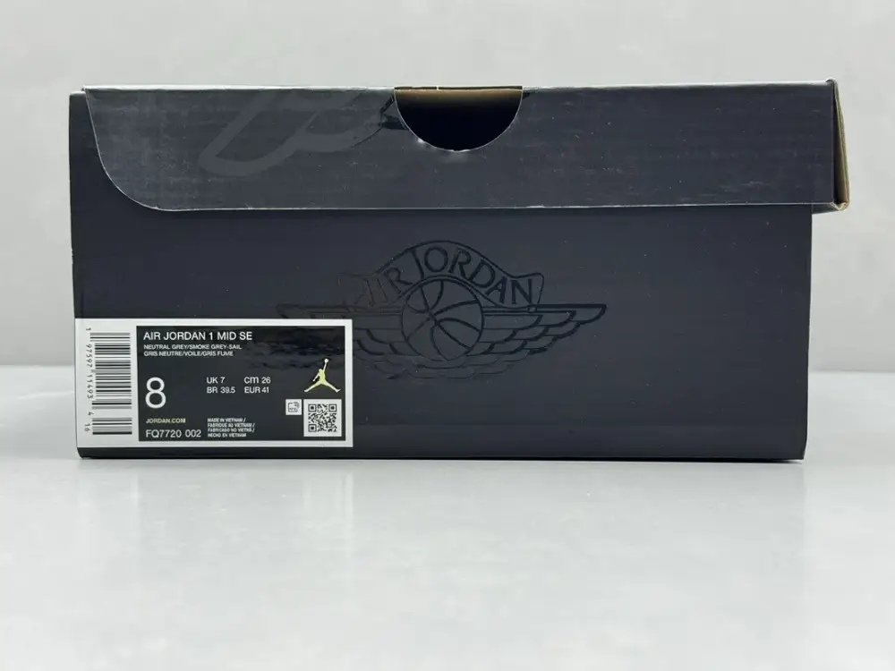 Trendsetting ChunYuan 230 AJ1 Zhongbang Pure Version – Grey White High-Top , Top-Quality Best Sneakers, Sizes 36-46 (Including Half Sizes 1314 