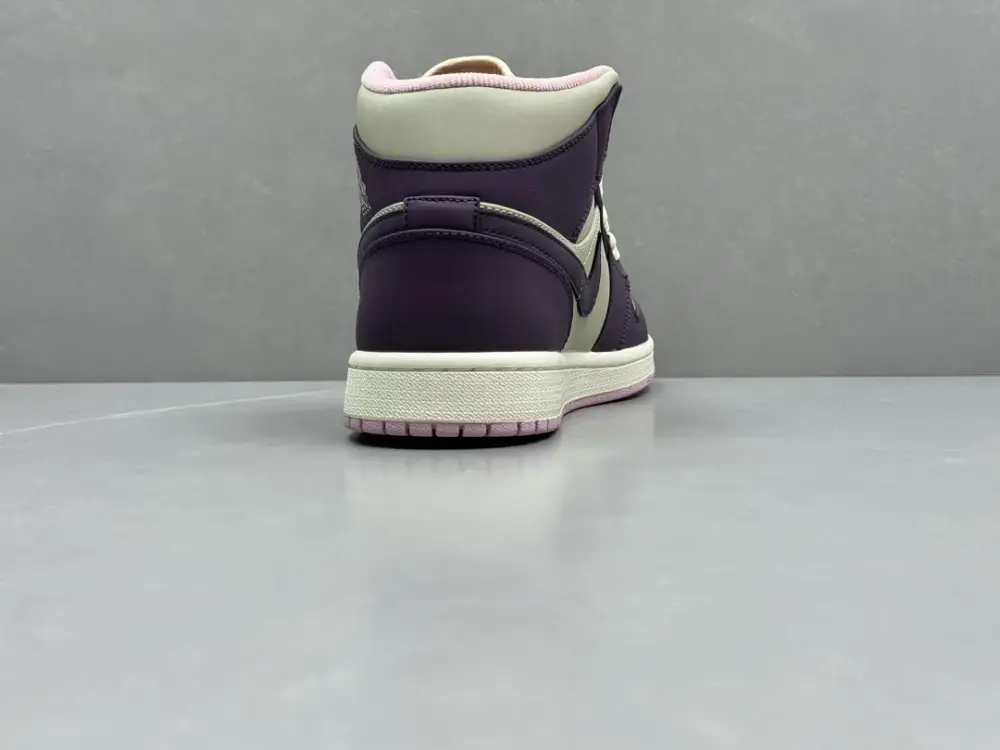 Sporty ChunYuan 230 AJ1 Zhongbang Pure Version – Powder Purple High-Top , Top-Quality Best Sneakers, Sizes 36-46 (Including Half Sizes 1296 