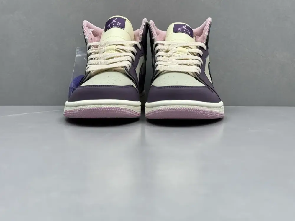 Sporty ChunYuan 230 AJ1 Zhongbang Pure Version – Powder Purple High-Top , Top-Quality Best Sneakers, Sizes 36-46 (Including Half Sizes 1296 
