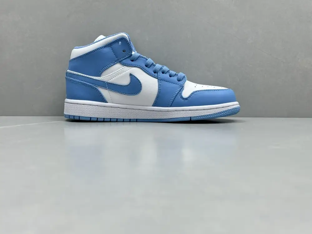 Stretchable ChunYuan 230 AJ1 Zhongbang Pure Version – University Blue Mid-Top , Top-Quality Nike Sneakers, Sizes 36-46 (Including Half Sizes 1305 