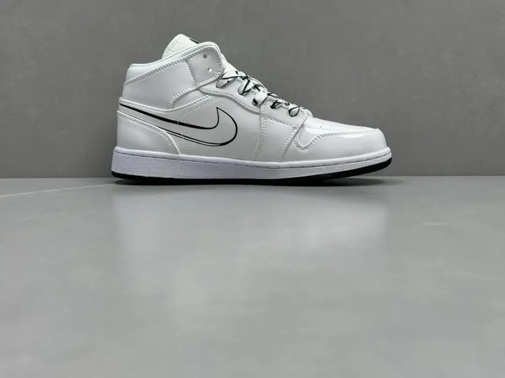ChunYuan 230 AJ1 Zhongbang Pure Version – White Anime Doodle High-Top , Best Sneakers, Sizes 36-46 (Including Half Sizes Breathable 1292 