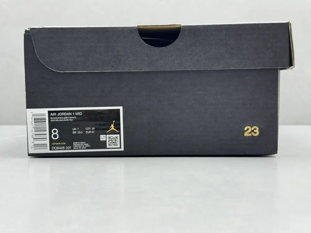 Cozy ChunYuan 230 AJ1 Zhongbang Pure Version Black Grey Mid-Top Sneakers, Top and Best Sneakers in Sizes 36-46 (Including Half Sizes 1307 