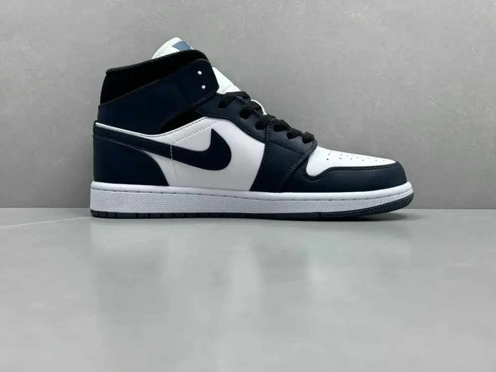 Colorful ChunYuan 230 AJ1 Zhongbang Pure Version Obsidian Black White High-Top Sneakers, Best Sneakers in Sizes 36-46 (Including Half Sizes) with Top-Quality 1321 
