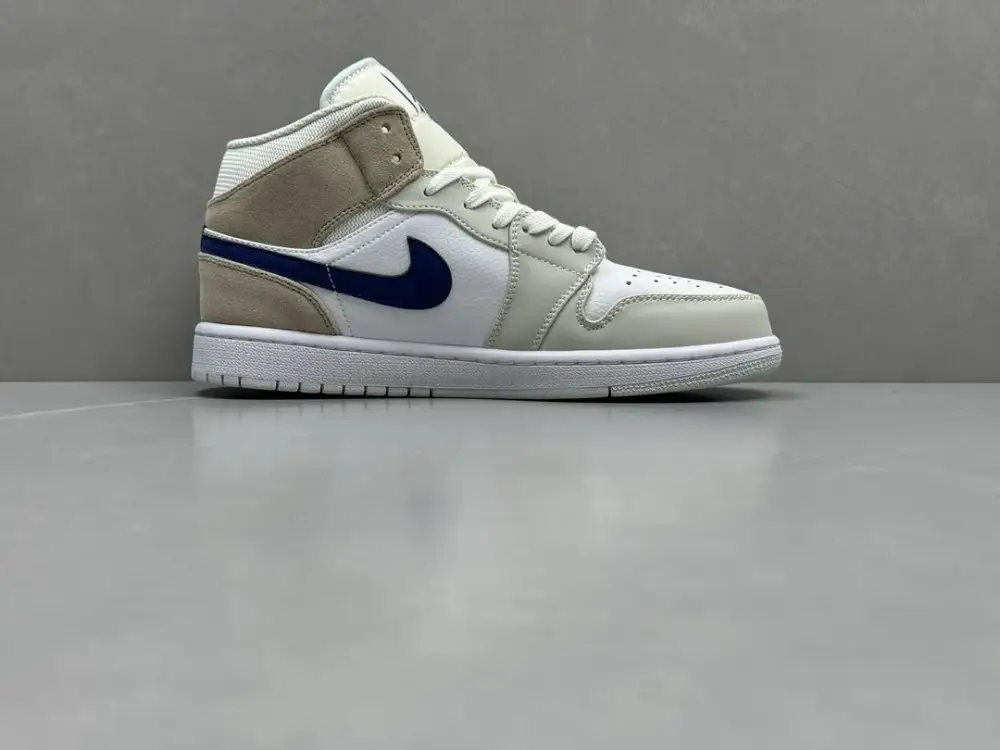Cozy ChunYuan 230 AJ1 Zhongbang Pure Version White Blue Brown Basketball , Top , Best Sneakers, Size 36-46 (Including Half Sizes 1302  ABC581