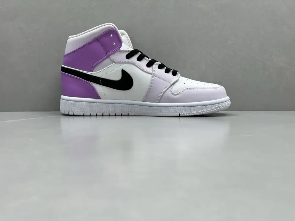FashionForward ChunYuan 230 AJ1 Zhongbang Pure Version White Purple Basketball , Top , Best Sneakers, Sizes 36-46 (Including Half Sizes 1303  BCAD200