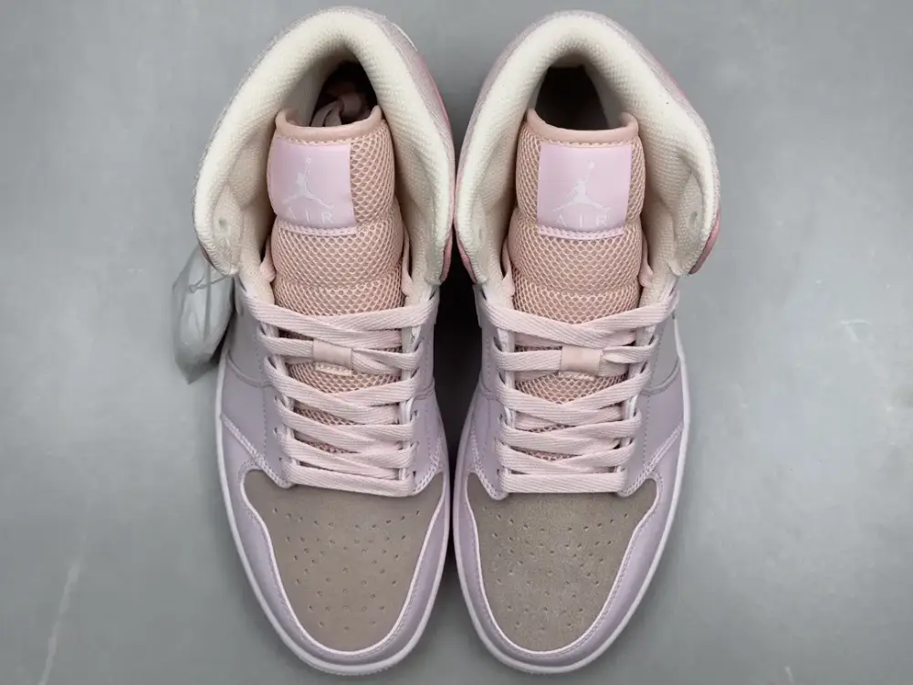 ChunYuan AJ1 Zhongbang Pure Version – Sakura Pink High-Top , Top-Quality Best Sneakers, Sizes 36-41 (Including Half Sizes ZeroBulk 1316 