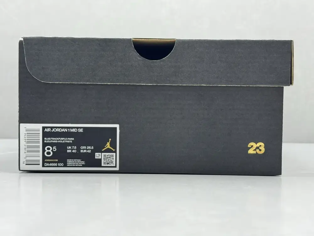 ComfortFit ChunYuan AJ1 Zhongbang Pure Version Basketball – Grey Blue, High-Top, Top Sneakers, Size 36-46 (Including Half Sizes 1322 