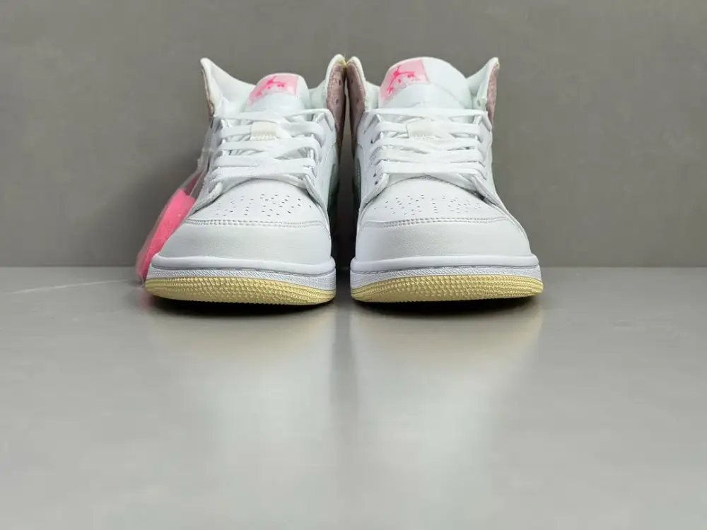 ChunYuan AJ1 Zhongbang Pure White Pink High-Top – Best Sneakers for Sale (Size 36-43 including half sizes OdorResistant 1326 