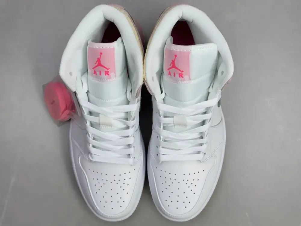 ChunYuan AJ1 Zhongbang Pure White Pink High-Top – Best Sneakers for Sale (Size 36-43 including half sizes OdorResistant 1326 