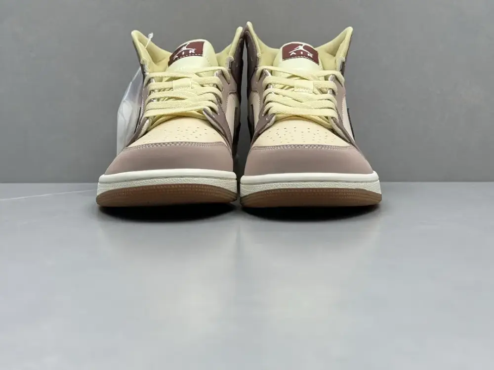 ChunYuan AJ1 Zhongbang Red Bean – Beige Brown High-Top , Best Sneakers, Sizes 36-46 (Including Half Sizes Breathable 1320 