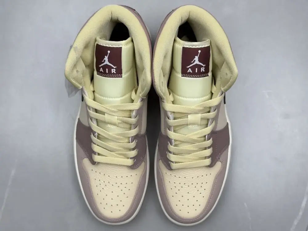ChunYuan AJ1 Zhongbang Red Bean – Beige Brown High-Top , Best Sneakers, Sizes 36-46 (Including Half Sizes Breathable 1320 