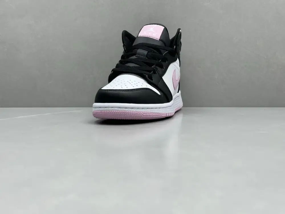 ChunYuan230 AJ1 ZhongBang Pure Version Pink Panda High-Top Sneakers – Black White Pink, Top , Best Sneakers, Sizes 36-46 (Including Half Sizes Unique 1304 