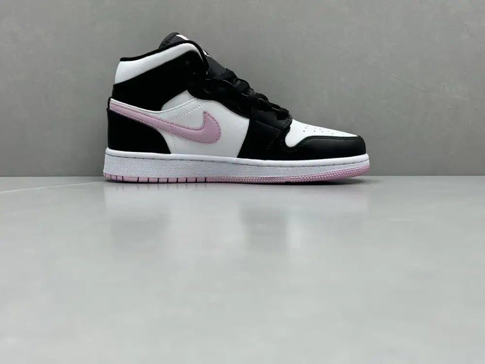 ChunYuan230 AJ1 ZhongBang Pure Version Pink Panda High-Top Sneakers – Black White Pink, Top , Best Sneakers, Sizes 36-46 (Including Half Sizes Unique 1304 