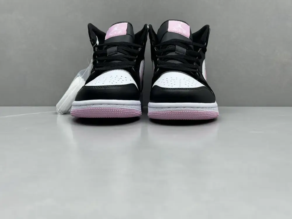 ChunYuan230 AJ1 ZhongBang Pure Version Pink Panda High-Top Sneakers – Black White Pink, Top , Best Sneakers, Sizes 36-46 (Including Half Sizes Unique 1304 