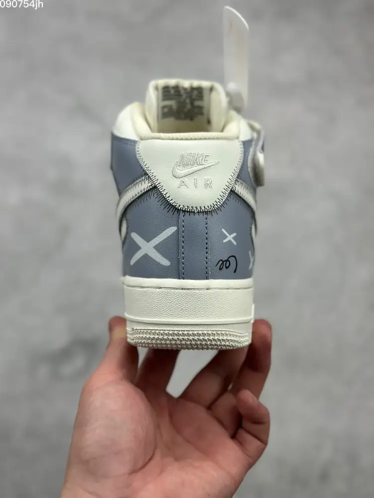 Kaws x Nike Air Force 1 Mid 'Small Companion' Blue White Custom – Best Sneakers Online FashionForward 1042 