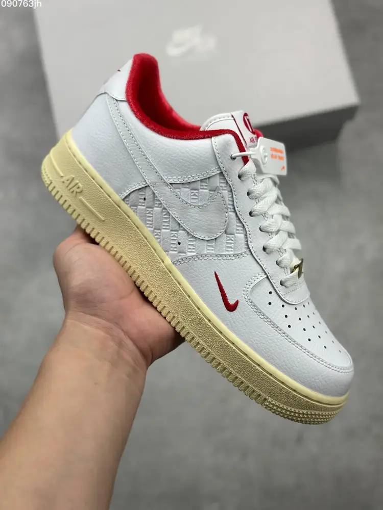 Kith x Nike Air Force 1 Low 'White Red' – Top , Best Sneakers, Multiple Sizes Available WellDesigned 1038 