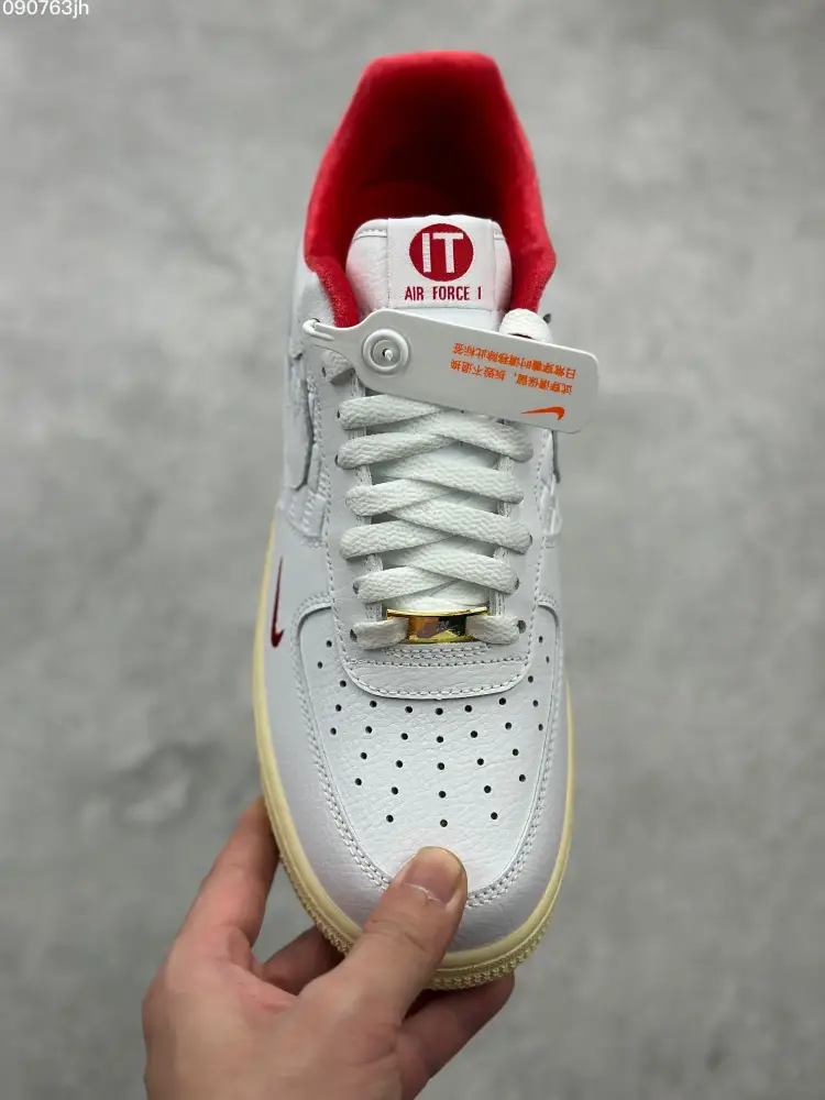 Kith x Nike Air Force 1 Low 'White Red' – Top , Best Sneakers, Multiple Sizes Available WellDesigned 1038 