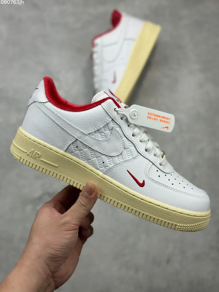 Kith x Nike Air Force 1 Low 'White Red' – Top , Best Sneakers, Multiple Sizes Available WellDesigned 1038 