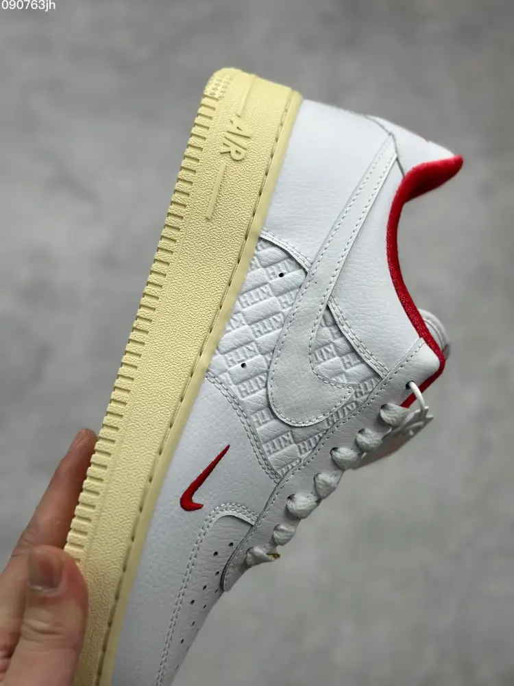 Kith x Nike Air Force 1 Low 'White Red' – Top , Best Sneakers, Multiple Sizes Available WellDesigned 1038 