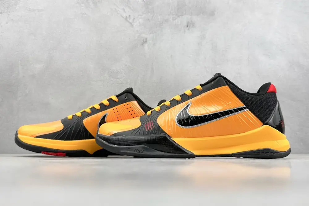 Lightweight NK Zoom Kobe 5 Collaboration – Yellow Black – Authentic Nike Sneakers 1458 