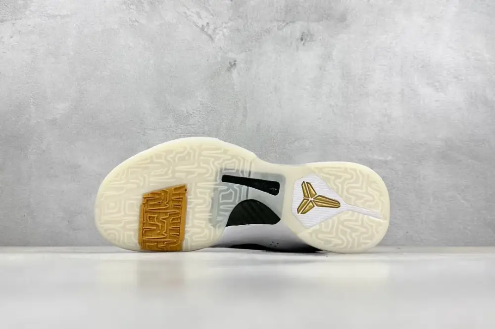 StreetReady NK Zoom Kobe 5 Protro – White Black Gold – Collaborative Edition with and Nike Collection 1457 
