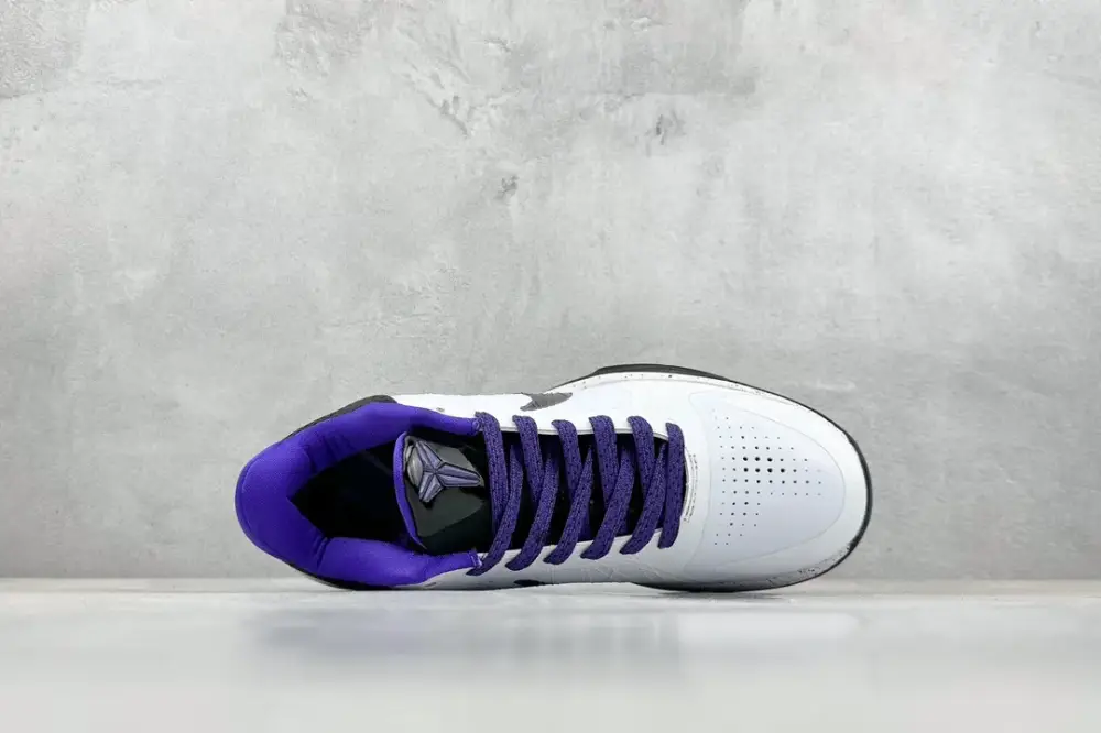 NK Zoom Kobe 5 Protro – White Purple – High-Quality with Nike Design Sustainable 1466 