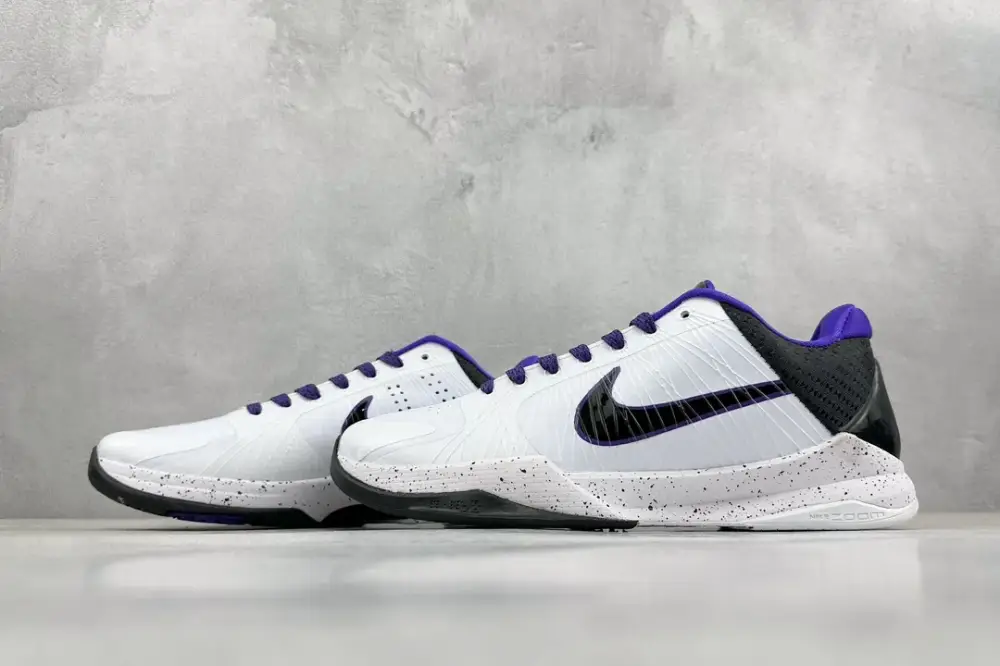 NK Zoom Kobe 5 Protro – White Purple – High-Quality with Nike Design Sustainable 1466 