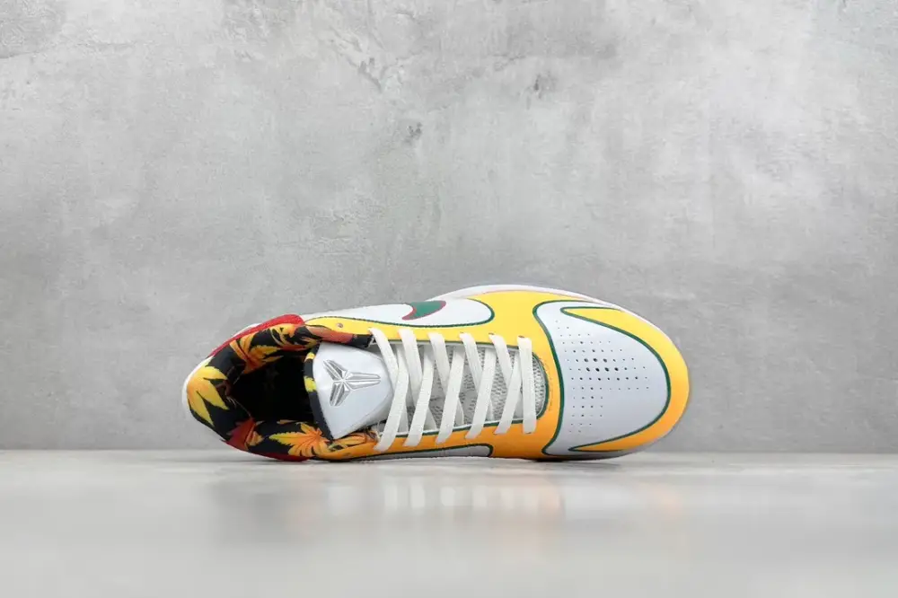 NK Zoom Kobe 5 Protro 'Chaos' – Yellow Red White – High-Quality with Nike Style EasyMatch 1460 
