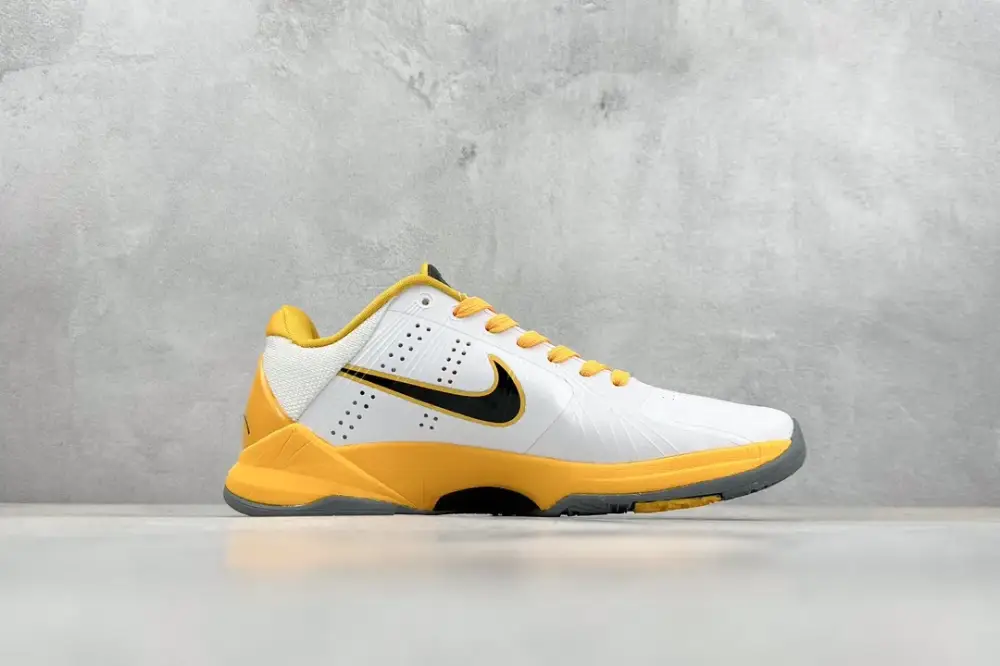 Supportive NK Zoom Kobe 5 Protro White Yellow Basketball – Nike Edition 386430- 1464 