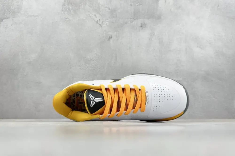 Supportive NK Zoom Kobe 5 Protro White Yellow Basketball – Nike Edition 386430- 1464 