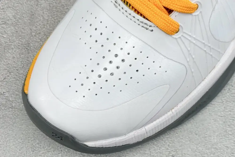 Supportive NK Zoom Kobe 5 Protro White Yellow Basketball – Nike Edition 386430- 1464 