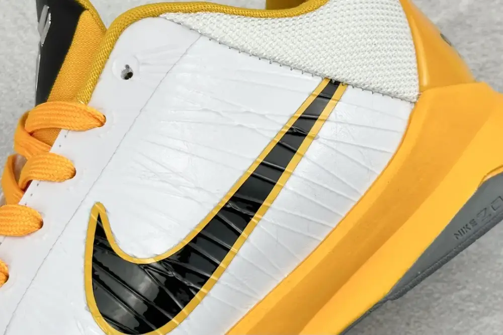 Supportive NK Zoom Kobe 5 Protro White Yellow Basketball – Nike Edition 386430- 1464 