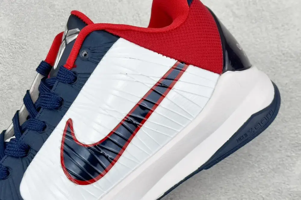 WeatherProof NK Zoom Kobe 5 Pure Edition – Red, White, and Blue – Basketball with Nike-Inspired Design and Quality 1452 