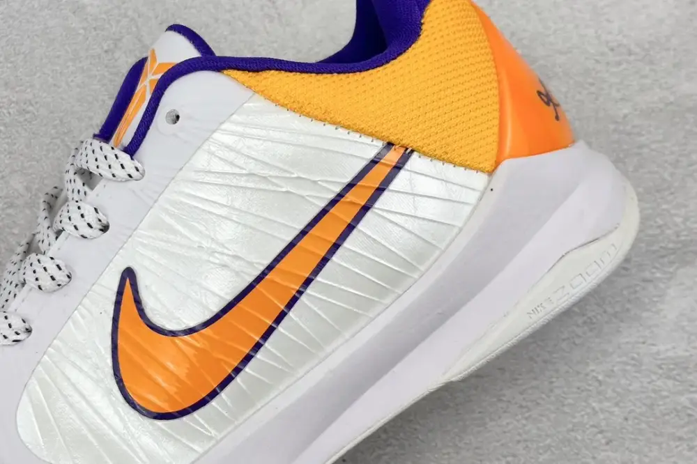 ModernLook NK Zoom Kobe 5 Pure Edition – White Orange Purple with Nike Design 1456 