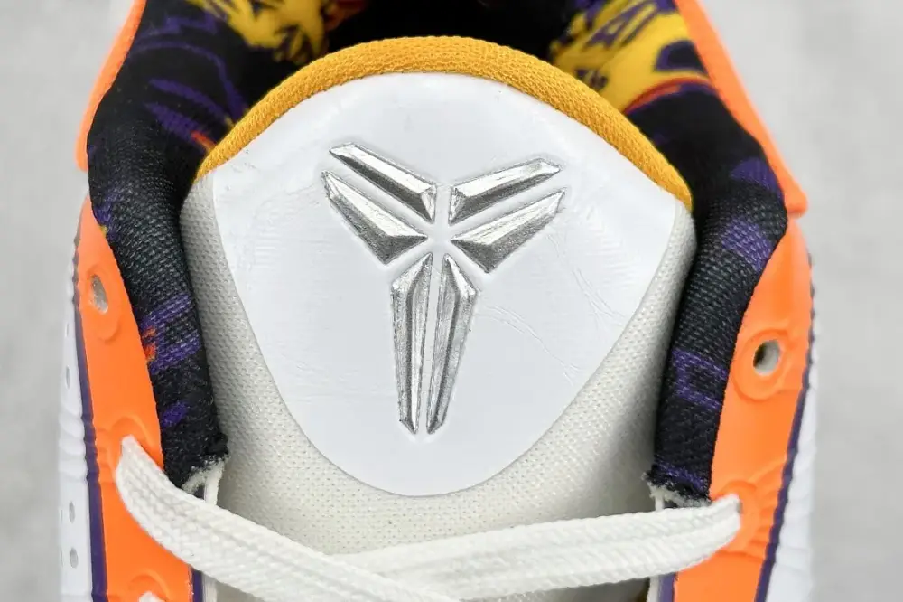 Stylish NK Zoom Kobe 5 Pure Version – Orange White Flyknit Basketball with Design (CD4991-106) Size 1455 