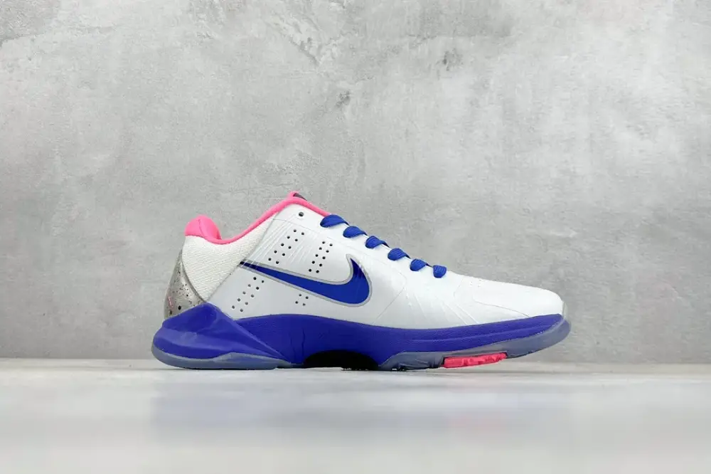 Lightweight NK Zoom Kobe 5 Pure Version – White Pink Blue with Nike Style 1468  EDDEF128