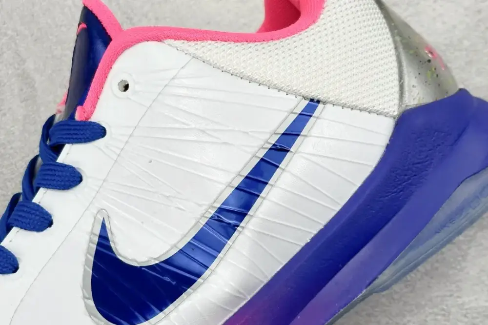 Lightweight NK Zoom Kobe 5 Pure Version – White Pink Blue with Nike Style 1468 