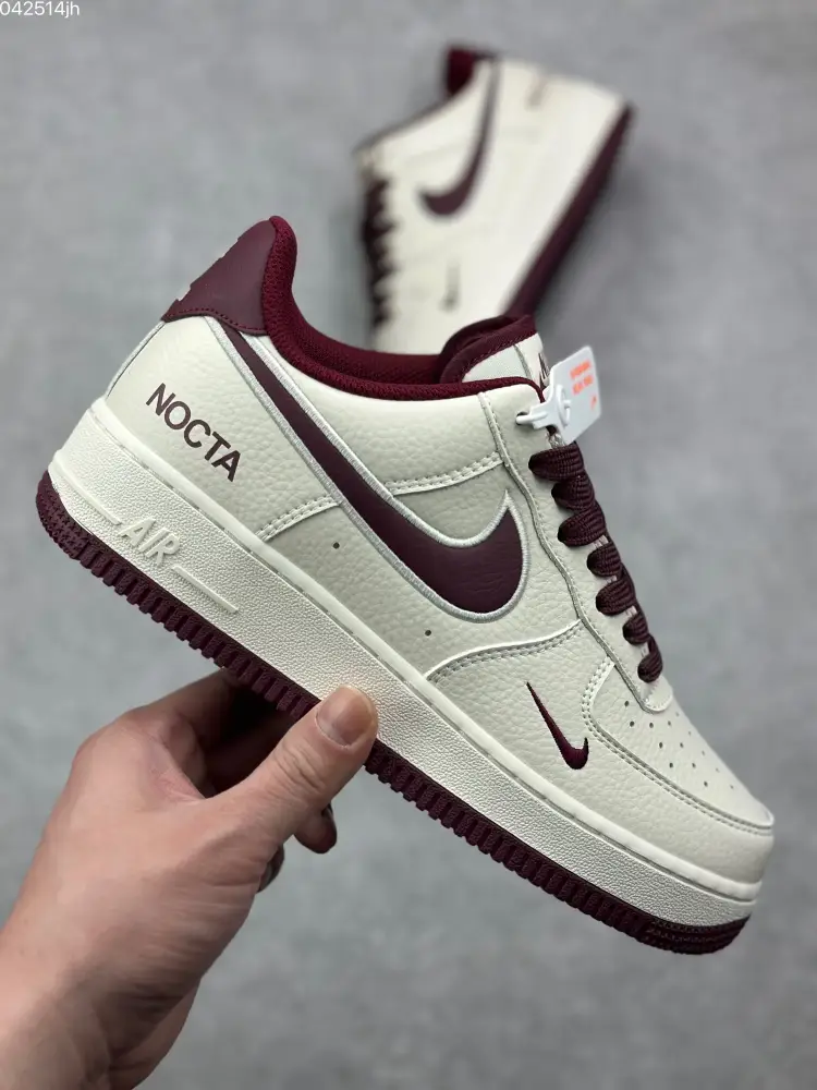 NOCTA x Nike Air Force 1 Low 'Burgundy' – Limited Edition with High Quality Design Youthful 1074 