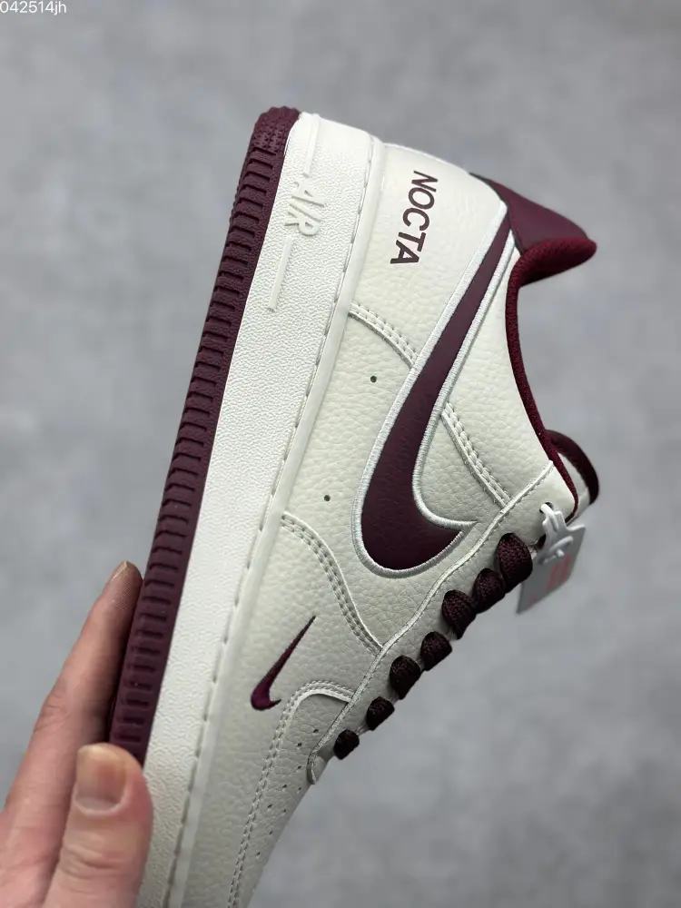 NOCTA x Nike Air Force 1 Low 'Burgundy' – Limited Edition with High Quality Design Youthful 1074 