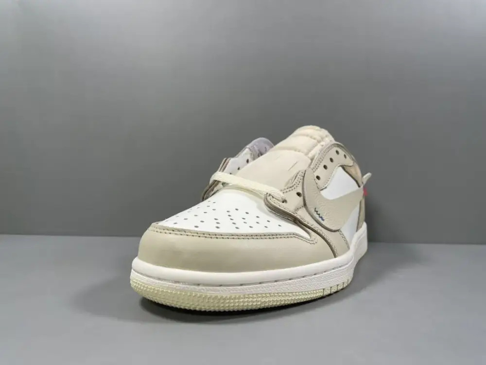 FastDry Nike AJ1 Low Deconstructed – Light Cream White 1235 